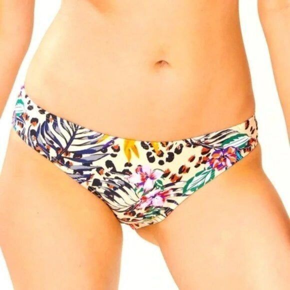 NEW Andie Swim The Bikini Bottom Limited Edition Palm Floral Tropical Print XL - Picture 1 of 7